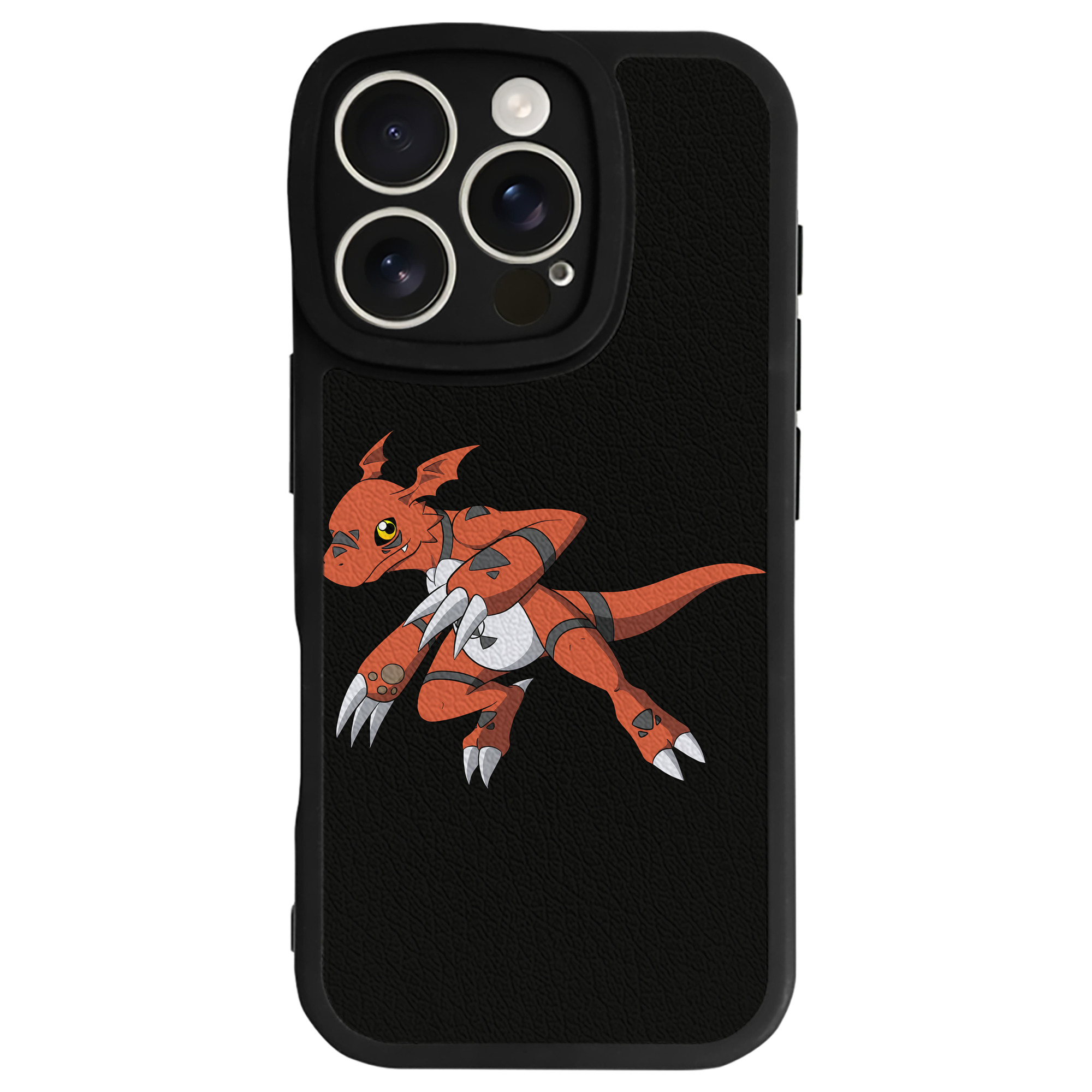 （画像用） Digimon デジタルモンスター/デジモン 【iPhone 16シリーズ対応】シリコンスマホケース（レザー調） 材質：シリコン